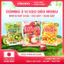 COMBO Kẹo Dẻo Mogu Mix 4 Vị Xoài sấy, Đào sấy, Kiwi hạt chia, Chanh dây hạt chia Bổ sung Vitamin C 100g EIKODO SINCE 187