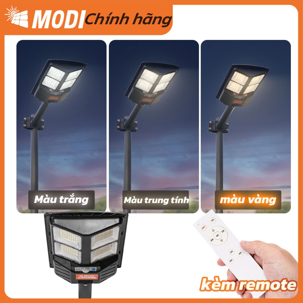 Ảnh Đèn Năng Lượng Mặt Trời Liền Thể 80W MODI SOLAR , Đèn Led Năng Lượng Mặt Trời Cảm Biến Ánh Sáng 4