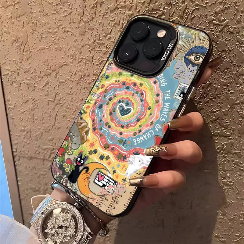 Ốp Lưng iPhone Họa Tiết Lốc Xoáy Phép Thuật | Tương Thích Full Bộ iPhone 16/15/14/13/12/11 Pro M