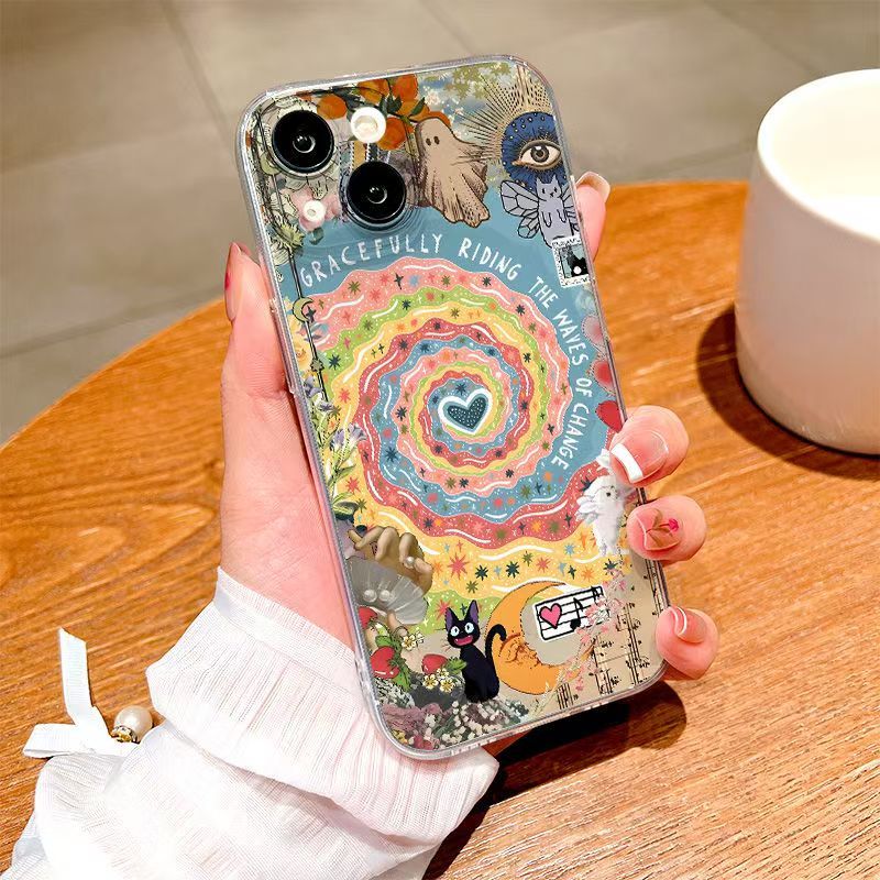 Ốp Lưng iPhone Họa Tiết Lốc Xoáy Phép Thuật | Tương Thích Full Bộ iPhone 16/15/14/13/12/11 Pro M