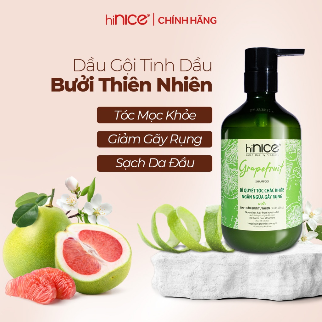 Ảnh Combo 2 Chai Dầu Gội Bưởi hiNICE Hỗ Trợ Mọc Tóc, Giảm Gãy Rụng, Tóc Chắc Khoẻ 3
