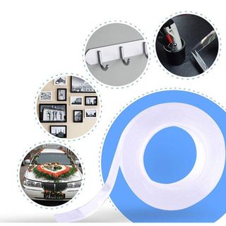 Băng Dính Nano Dán 2 Mặt Trong Suốt Siêu Dính, Băng Keo 2 Mặt Đa Năng Dính Mọi Bề Mặt