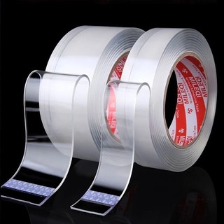 Băng Dính Nano Dán 2 Mặt Trong Suốt Siêu Dính, Băng Keo 2 Mặt Đa Năng Dính Mọi Bề Mặt
