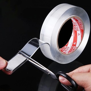 Băng Dính Nano Dán 2 Mặt Trong Suốt Siêu Dính, Băng Keo 2 Mặt Đa Năng Dính Mọi Bề Mặt