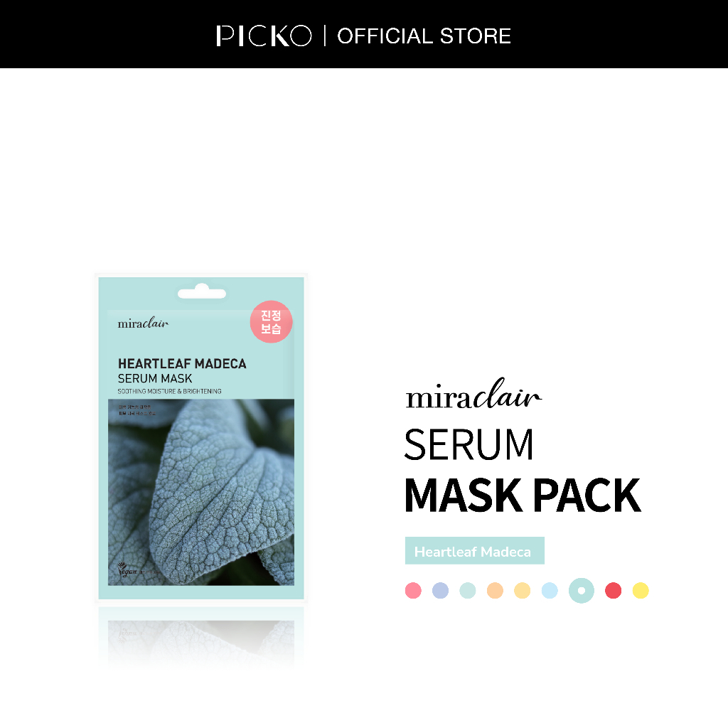 [QUÀ TẶNG KHÔNG BÁN] 1 Miếng Mặt nạ dưỡng da thuần chay MIRACLAIR serum mask Heartleaf Madeca (Diếp cá) 23G