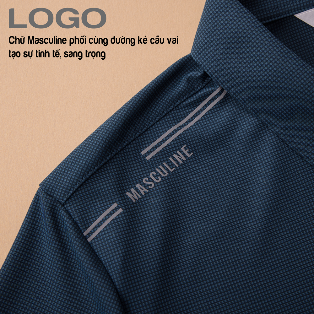 Áo polo nam cao cấp MASCULINE MPL57 Dáng Slim fit, Giữ form tốt co giãn mềm mịn sang trọng