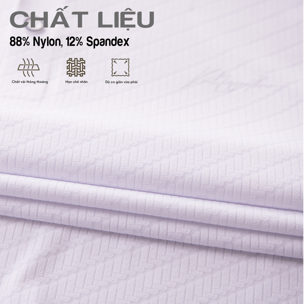 Áo polo nam cao cấp MASCULINE MPL58 Form Regular Fit họa tiết kẻ bắt mắt chống nhăn giữ form tốt