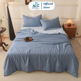 Bộ chăn ga gối Đũi Bergen M2T BEDDING mềm mịn mát đủ kích thước m6/m8/2m2