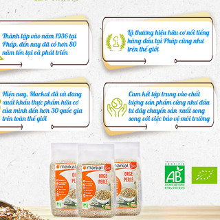 Hạt lúa mạch ngọc trai hữu cơ Markal 500g