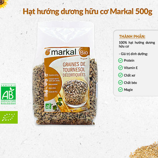 Hạt hướng dương hữu cơ đã tách vỏ Markal 500g