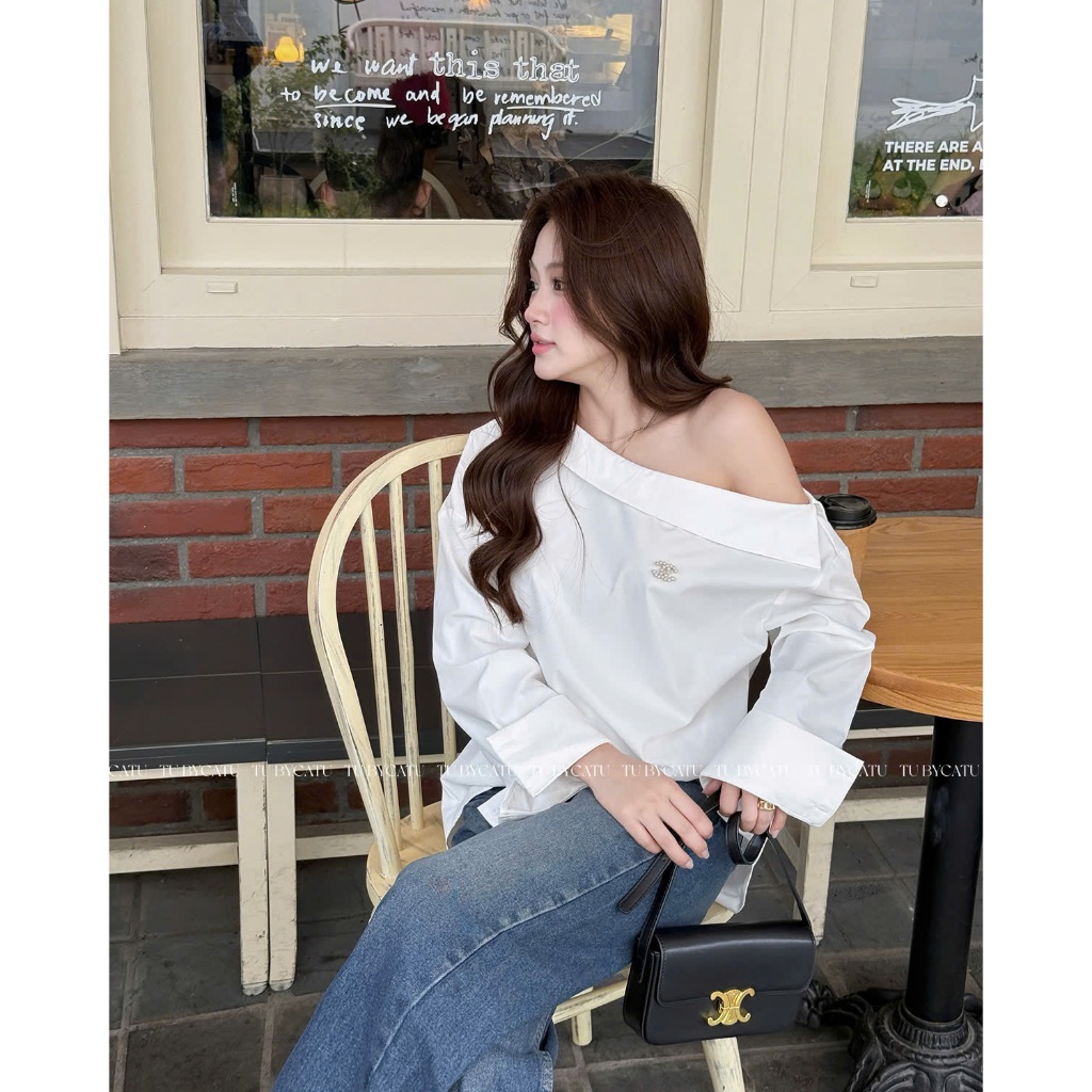 Ảnh TUBYCATU | Sarah White Shirt 4