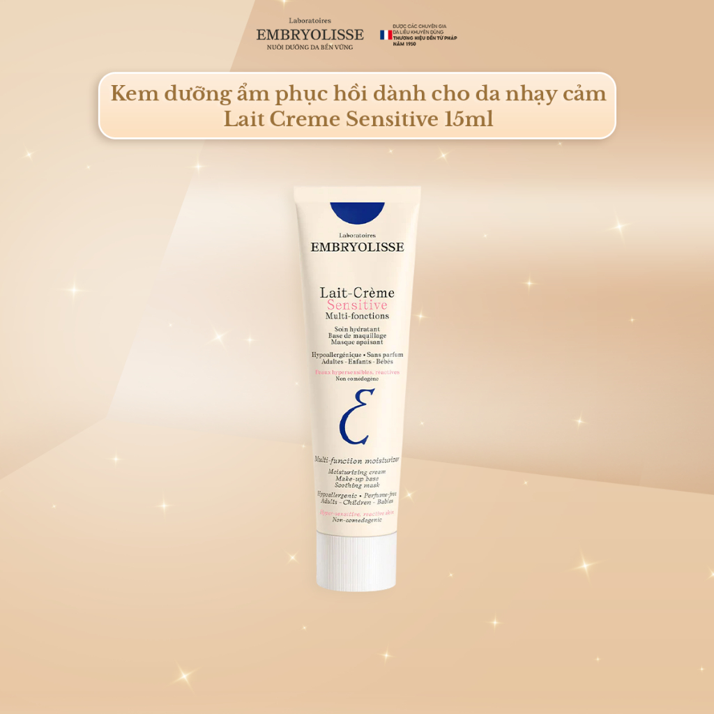 Ảnh Kem dưỡng ẩm dành cho da nhạy cảm Embryolisse Lait Creme Sensitive 15ml 1