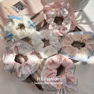 Dây Buộc Tóc Scrunchies Nhiều Màu Sắc Ngọt Ngào MORAL Chun Buộc Tóc Đuôi Ngựa Scrunchies Cho Nàng