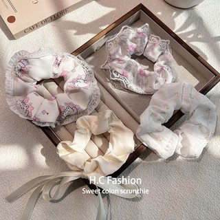 Dây Buộc Tóc Scrunchies Nhiều Màu Sắc Ngọt Ngào MORAL Chun Buộc Tóc Đuôi Ngựa Scrunchies Cho Nàng