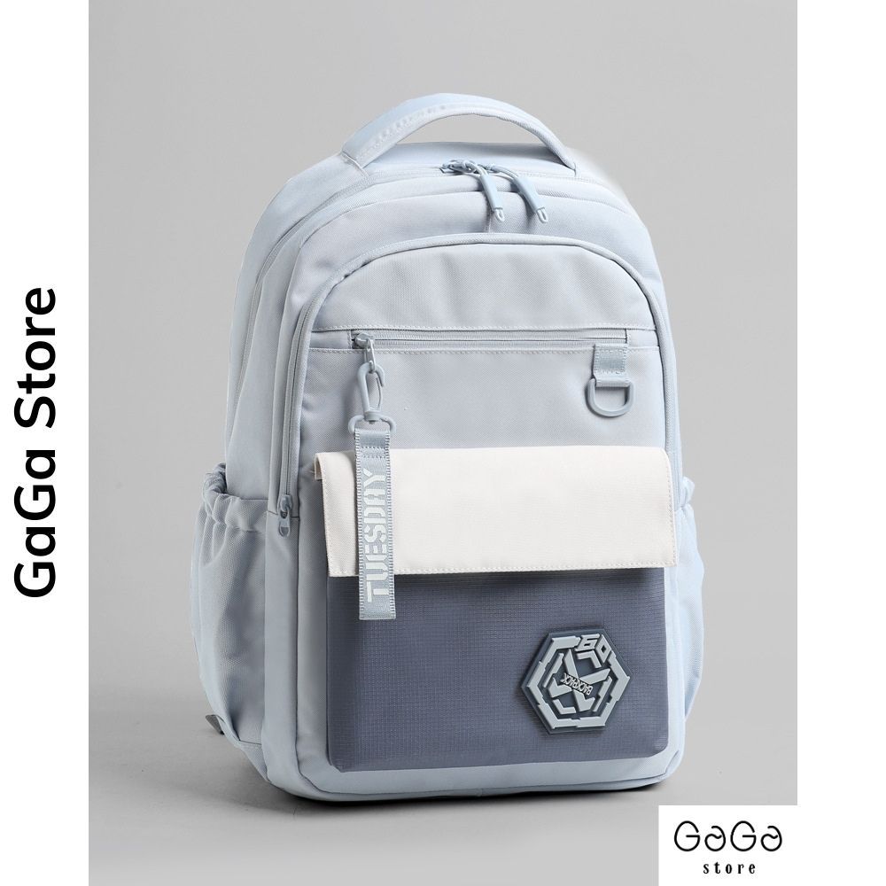 Balo đi học phong cách unisex ulzzang phối màu nhiều ngăn cho học sinh , sinh viên B828 gagastore