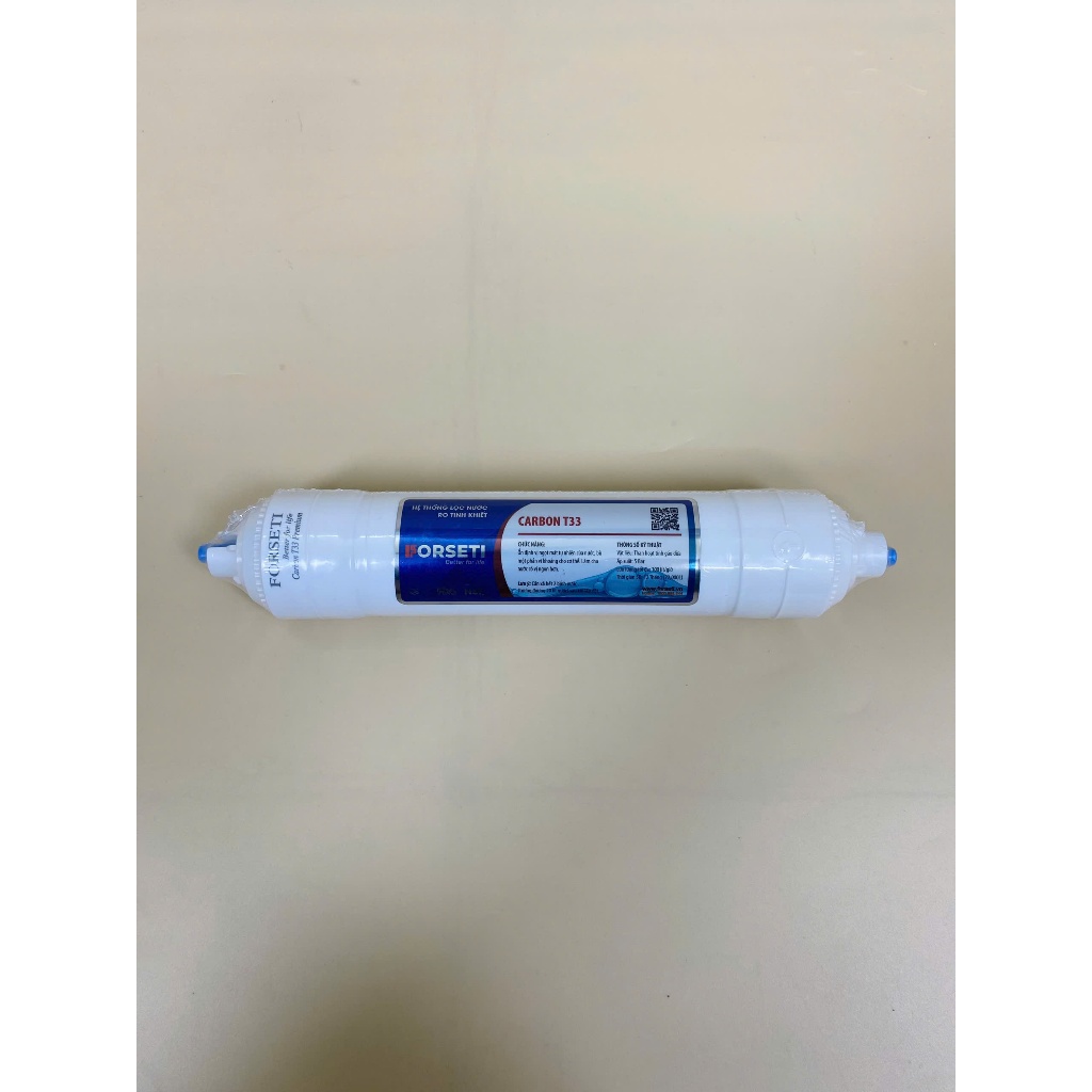 Lõi Chức Năng Carbon T33 FORSETI Cấu Tạo Than Hoạt Tính Gáo Dừa Tạo Vị Ngọt Cho Nước Và Bù Một Phần Vi Khoáng Cho Cơ Thể