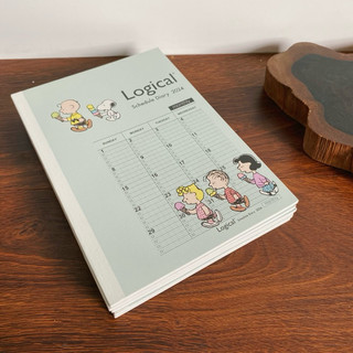 [Ảnh Thật] Sổ Tay Nhật Ký Lịch 2024 Snoopy - Hàng Nhật 2hand