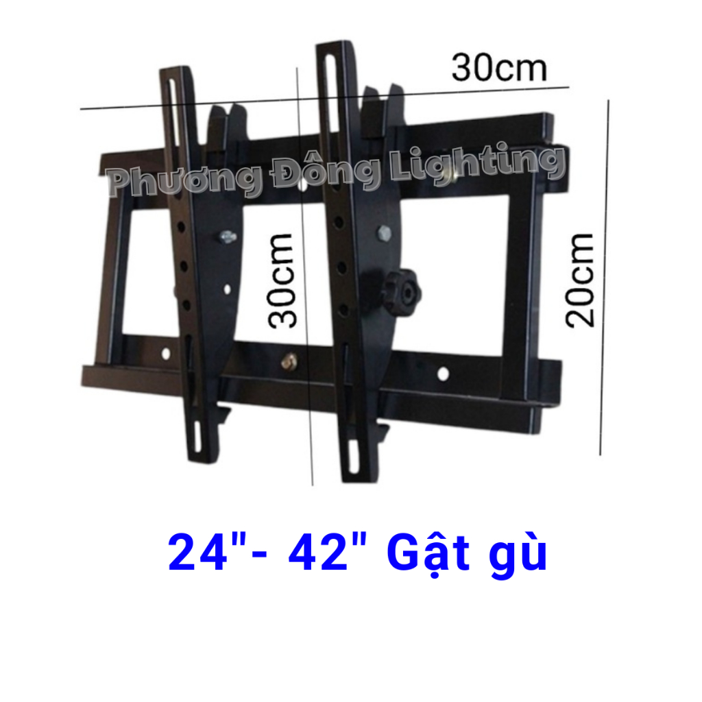 Khung treo tivi Mâm nghiêng (Gật gù) từ 24 - 65 inch