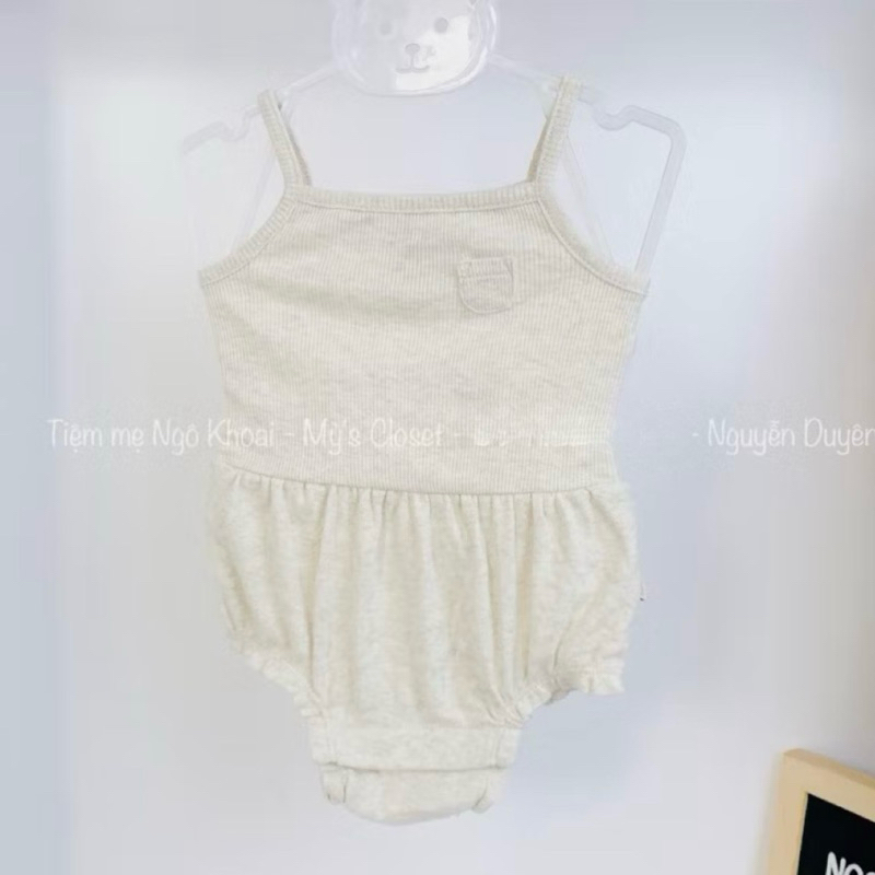 [MD207]0/3-6/12-18-24M chọn mẫu Bodysuit/ áo liền thân hai dây, ba lỗ xuất xịn cho bé