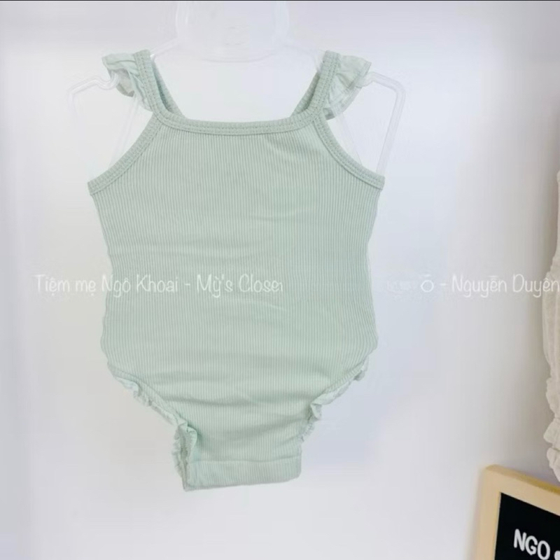 [MD207]0/3-6/12-18-24M chọn mẫu Bodysuit/ áo liền thân hai dây, ba lỗ xuất xịn cho bé