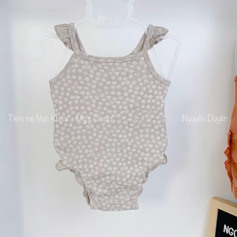 [MD207]0/3-6/12-18-24M chọn mẫu Bodysuit/ áo liền thân hai dây, ba lỗ xuất xịn cho bé