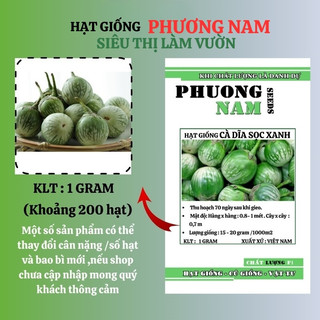 1 Gram - Hạt Giống Cà Dĩa Sọc Xanh Phương Nam