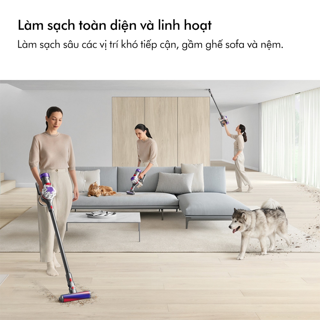 Ảnh Máy hút bụi không dây Dyson V8 ™ Absolute (Xám Bạc) 4