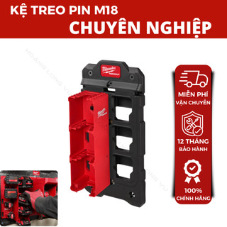 Giá Treo Pin M18 48-22-8339 - Treo Được 4 Pin M18, Chịu Tải 6.8kg, Tích Hợp Tấm PACKOUT 48-22-8486