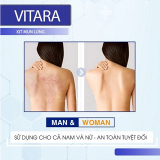 Xịt Mụn Lưng, Cánh Tay, Ngực Và Cổ Thái lan VITARA SE Body Acne Spray Giảm Thâm 50ml - CÔ THƯ MARKET