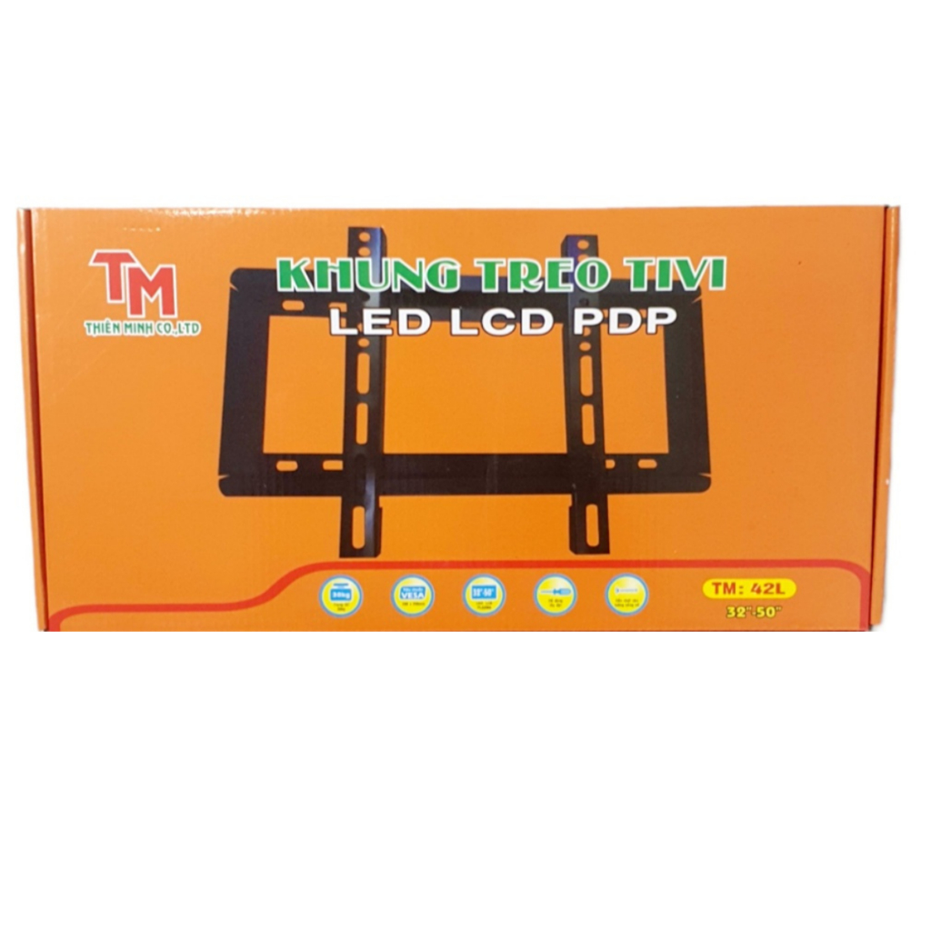 GIÁ TREO (KHUNG TREO) TIVI CỐ ĐỊNH (SÁT TƯỜNG) TỪ 24 - 65 INCH