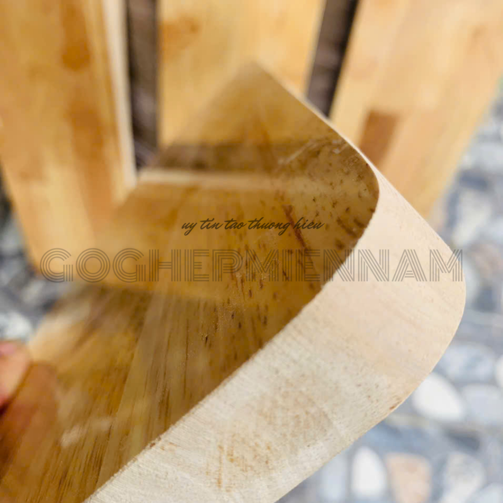 mặt bàn bo góc gỗ ghép thanh tự nhiên không thấm nước dày 18mm | BigBuy360 - bigbuy360.vn