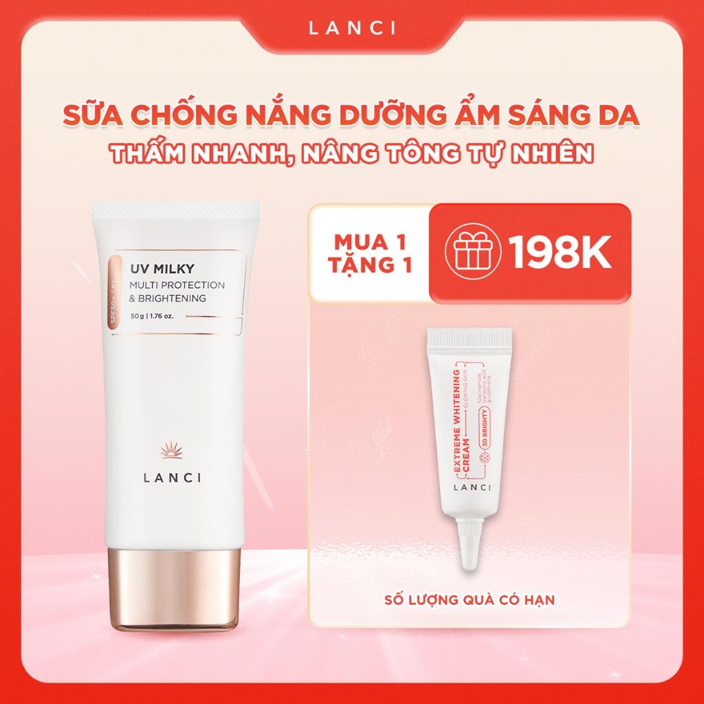 Ảnh Sữa chống nắng dưỡng ẩm LANCI làm sáng da, chống tia UV, không gây bết dính 50g 1