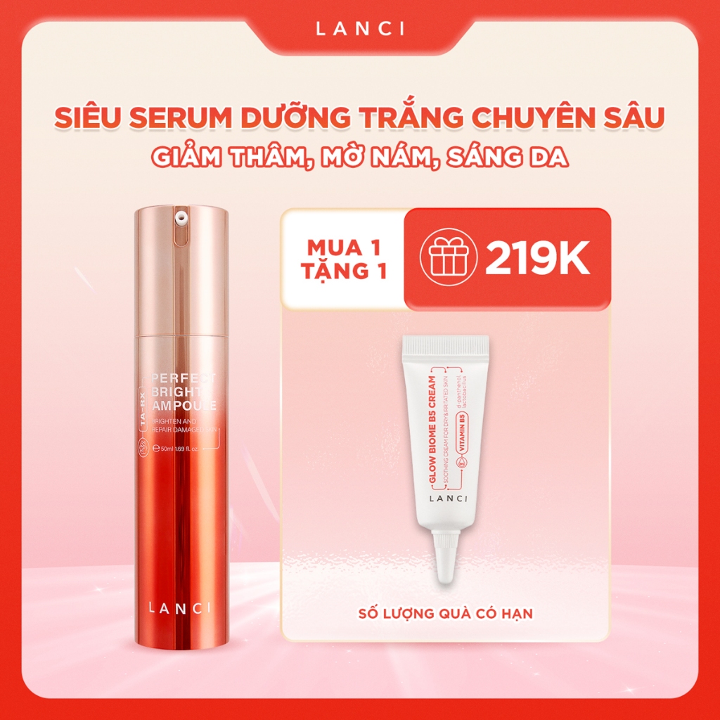 Ảnh Serum dưỡng trắng da chuyên sâu LANCI siêu tinh chất trắng mướt Ampoule 50ml 1