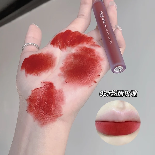 Son kem Ouoii, son kem lì nội địa trung lâu trôi màu đỏ cam màu đỏ hồng đất G32 Sammi beauty