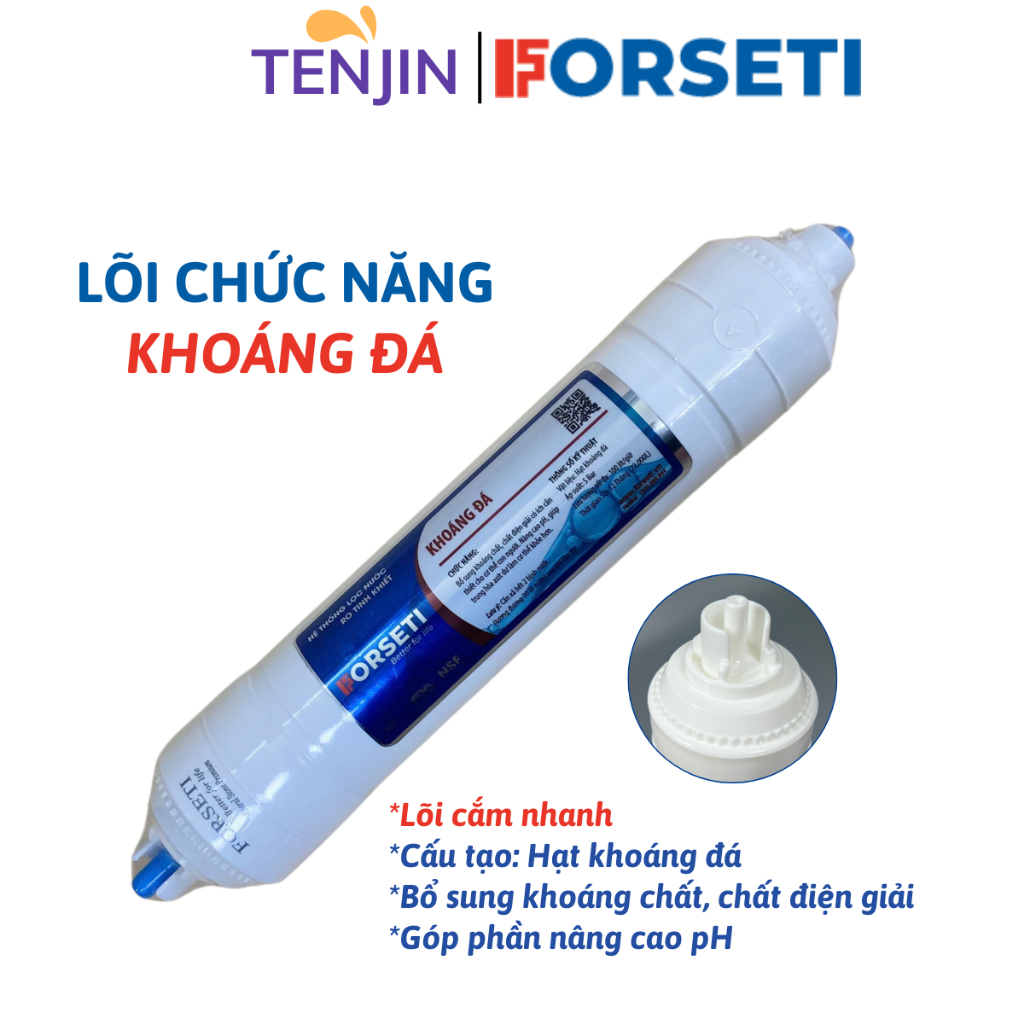 Lõi Chức Năng Khoáng Đá Mineral FORSETI Cấu Tạo Từ Hạt Khoáng Giúp Bổ Sung Khoáng Chất, Chất Điện Giải Cần Thiết