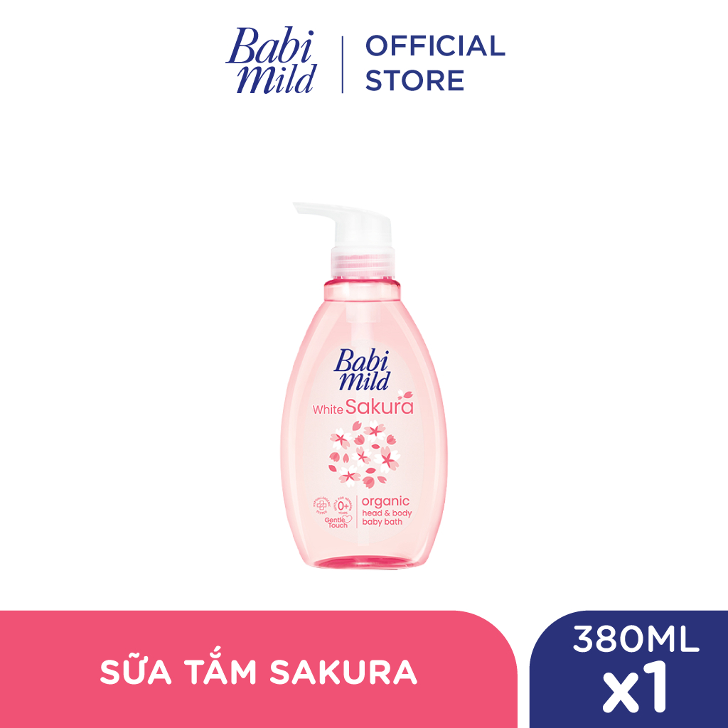 Sữa tắm gội toàn thân cho bé Babi Mild 380ml