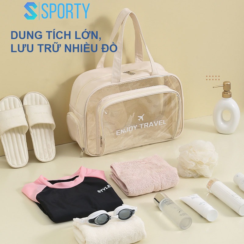 Túi đựng đồ bơi, du lịch, mỹ phẩm 2 ngăn khô và ướt BL5 SPORTY chống thấm nước, dung tích lớn