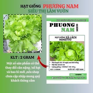 2 Gram - Hạt Giống Xà Lách Mĩ Minetto Phương Nam