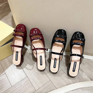Dép Sục Vuông 2 Nơ Hàng Nhập QC Fullbox / Mieo Shoes D2981 D2982 D2983