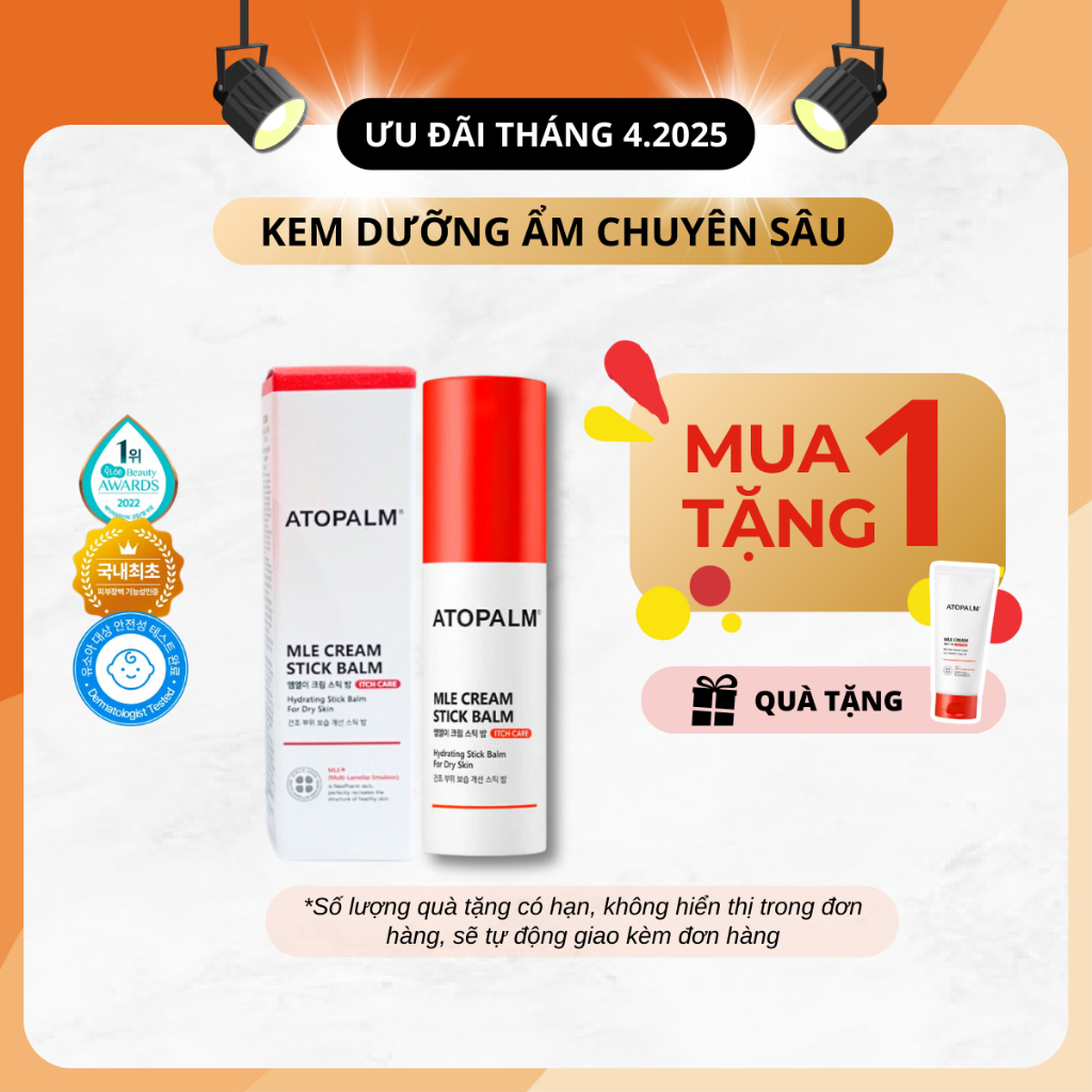 Ảnh Kem dưỡng ẩm dạng thỏi MLE Atopalm 10G - ATOPALM MLE CREAM STICK BALM 1