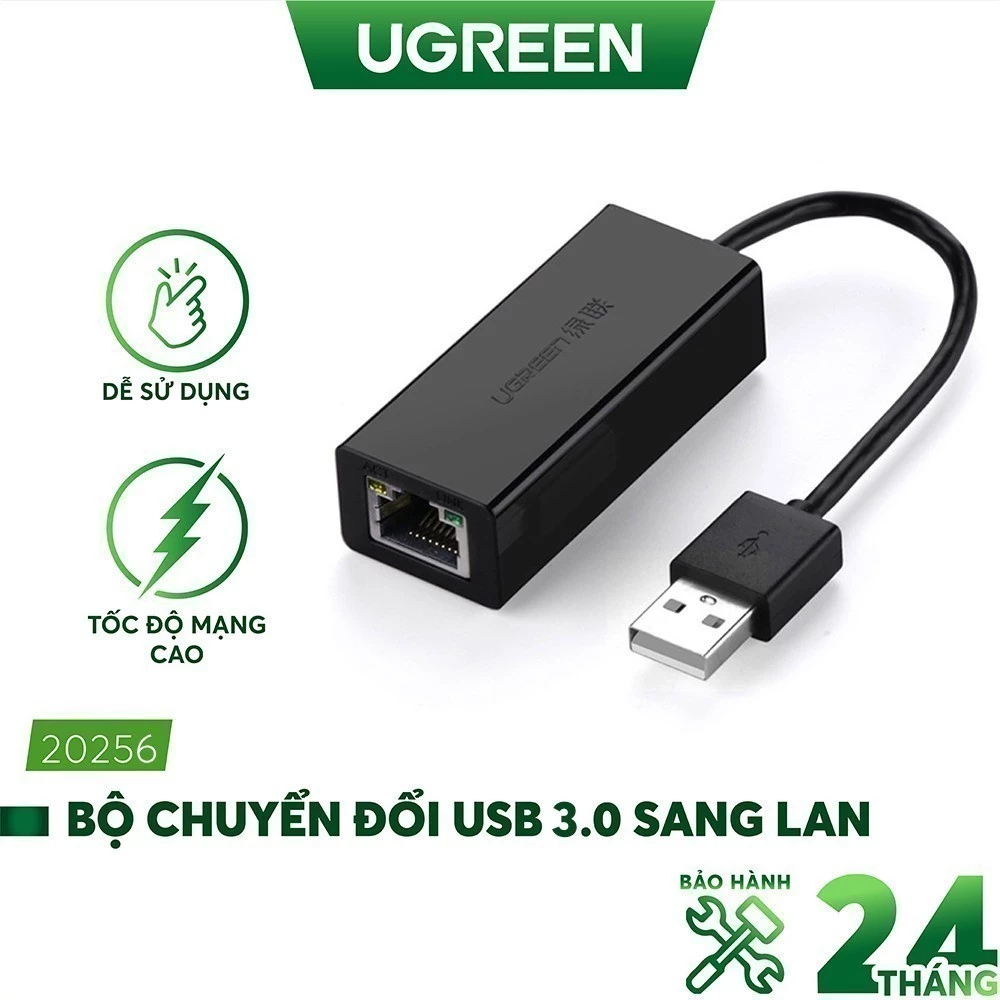 Bộ chuyển đổi USB 3.0 sang LAN 10/100/1000 Mbps UGREEN CR111 20256 ...