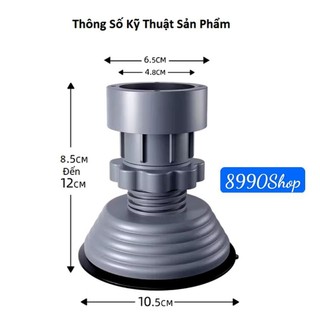 Chân Kê Máy Giặt Bộ 4 Chân Đế Máy Giặt Chống Rung Chống Trơn Trượt Tăng Giảm Chiều Cao Được