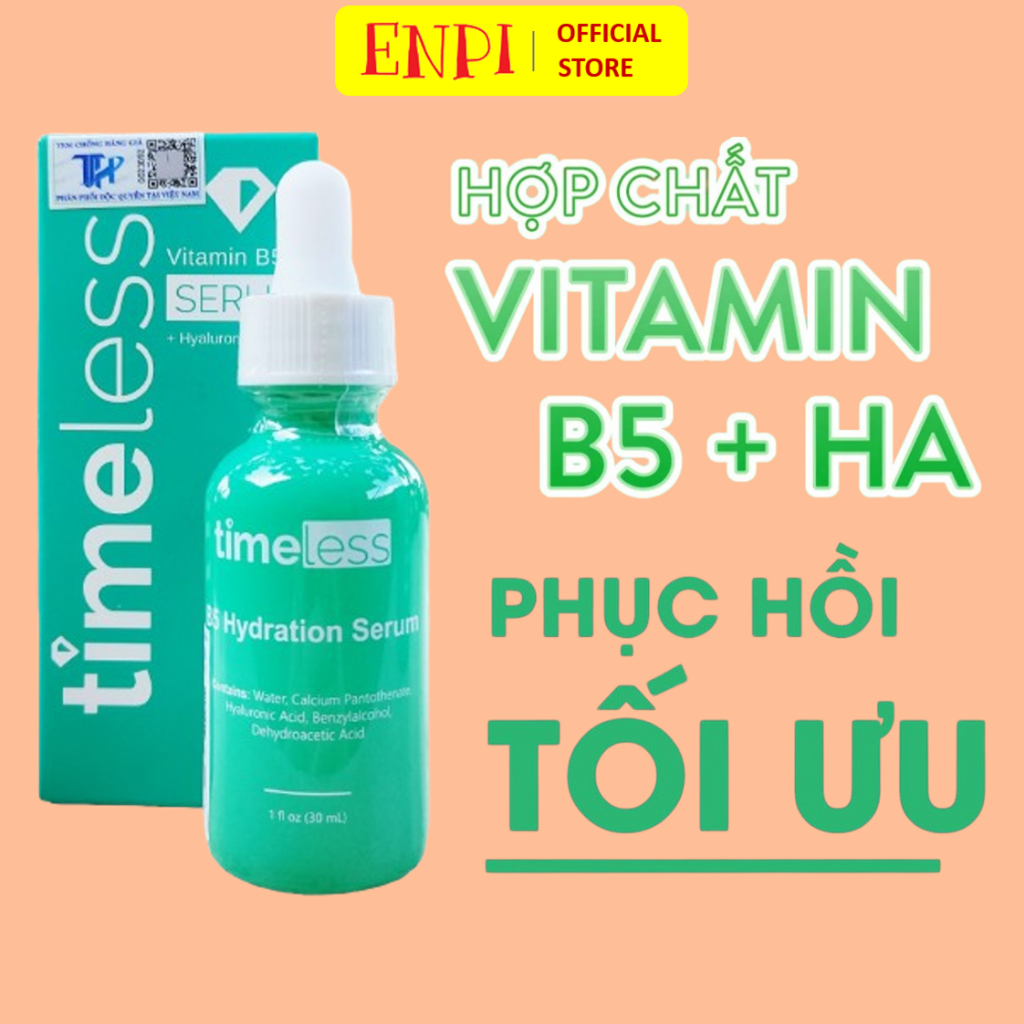 Tinh chất hồi phục dưỡng ẩm Timeless Vitamin B5 Serum