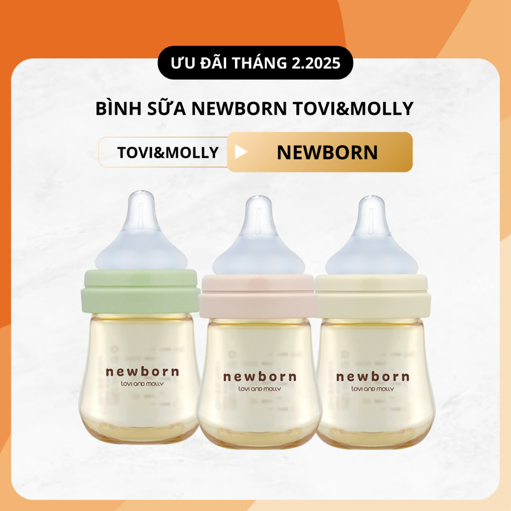 Ảnh BÌNH SỮA TOVI AND MOLLY PPSU NEWBORN (HỒNG,XANH,KEM) - 80ML 1