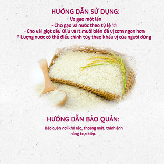 [MUA 2 GIẢM 5%] Gạo trắng hữu cơ ST25 Hoa Sữa, Hoa Nắng