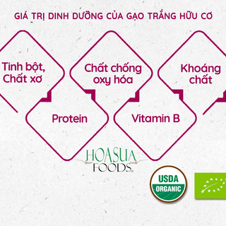 Gạo lứt hữu cơ Hoa Sữa 1kg, gạo lứt đen, lứt đỏ phù hợp với người ăn kiêng
