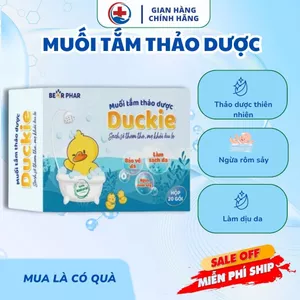 Muối Tắm Bé Duckie – Thảo Dược Thiên Nhiên, Lựa Chọn Hoàn Hảo Cho Làn Da Nhạy Cảm Của Bé- Hộp 10 gói