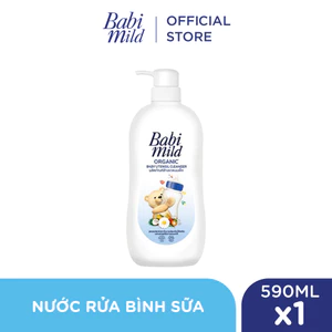 Nước Rửa Bình Sữa Cho Bé Babi Mild Utensil Cleaner Chai 590ml