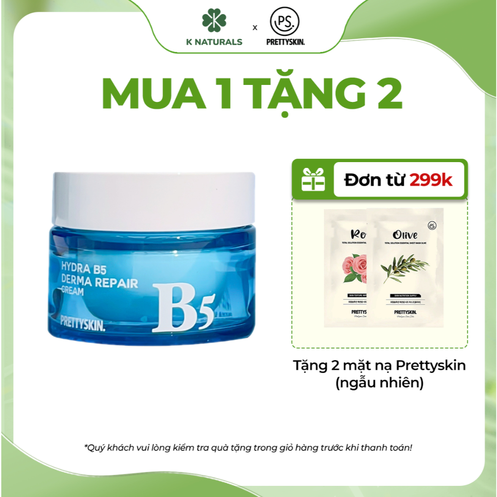 Ảnh Kem dưỡng ẩm phục hồi PrettySkin Hydra B5 Derma Repair giúp tái tạo cho da khỏe mềm mịn 52ml 1