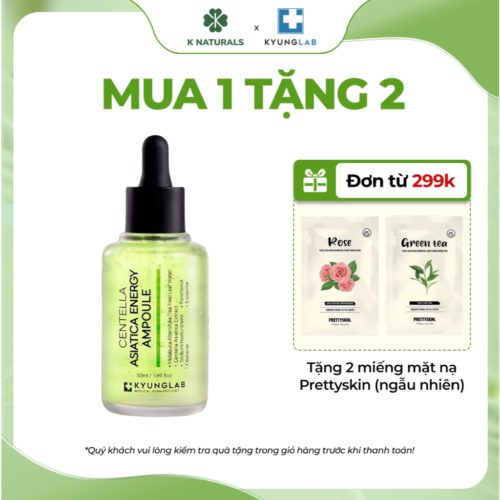 Ảnh Serum giảm mụn kiềm dầu KyungLab Centella Asiatica Ampoule 50ml- K Naturals 1